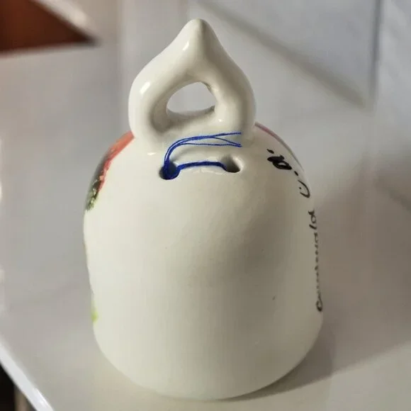 Guatemala’s Colorful Ceramic Bell, Hand-Painted Folk Art  Decorative Souvenir - Picture 3 of 15